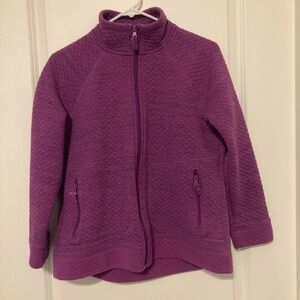 T by Talbots Purple Diamond Quilted Jacket Women’s Medium petite